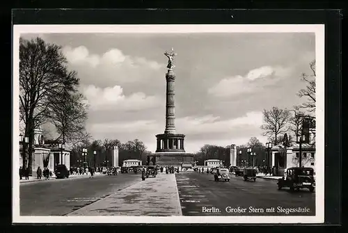 AK Berlin, Der Grosse Stern mit Siegessäule