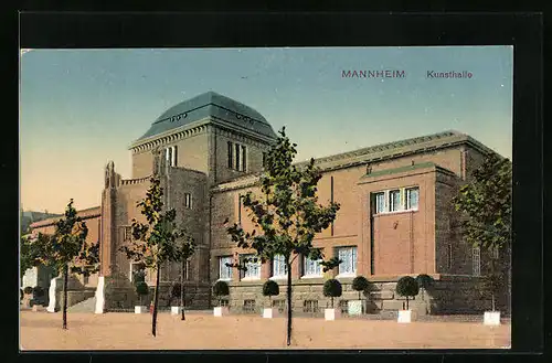 AK Mannheim, vor der Kunsthalle