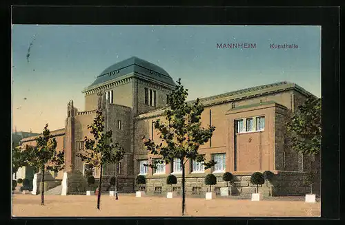 AK Mannheim, an der Kunsthalle