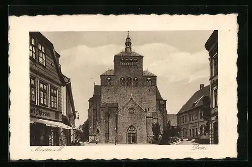 AK Minden i. W., Vorderansicht des Dom