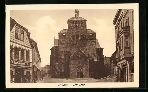 AK Minden i. W., Fassade des Doms
