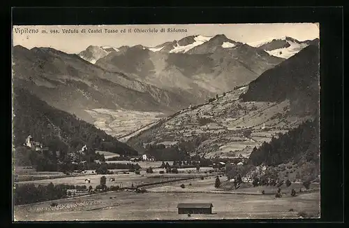 AK Vipiteno, Veduta di Castel Tasso et il Ghiacciaio di Ridanna