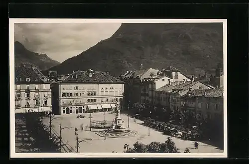 AK Bolzano, Waltherdenkmal auf dem Waltherplatz