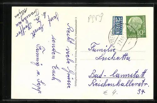 AK Trauchgau, Generalansicht mit Blick zum Säuling