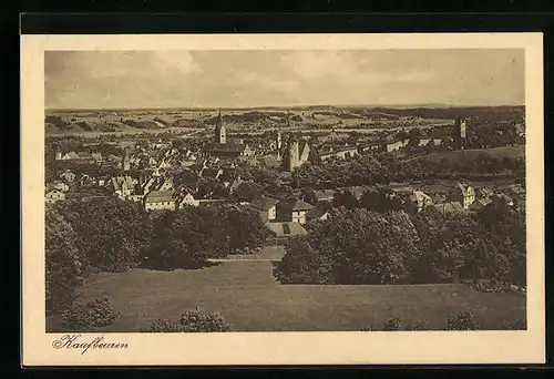 AK Kaufbeuren, Generalansicht mit Blick zur Burg