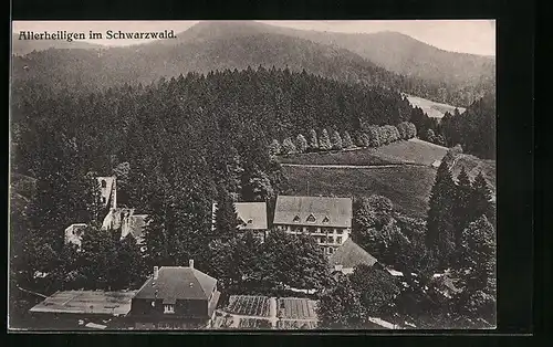 AK Allerheiligen im Schwarzwald, Blick auf die Siedlung am Waldrand