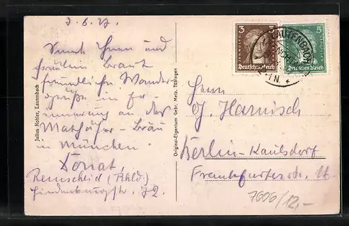 AK Lautenbach i. Renchtal, Panoramaansicht mit Blick zur Kirche