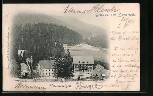 AK Allerheiligen im Schwarzwald, Blick auf das Hotel