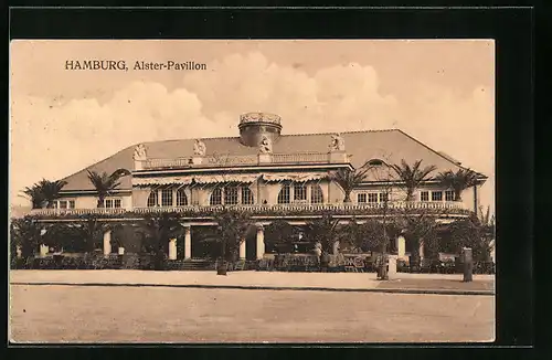 AK Hamburg-Neustadt, Fassade des Alster-Pavillon