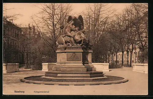 AK Hamburg-Neustadt, am Kriegerdenkmal