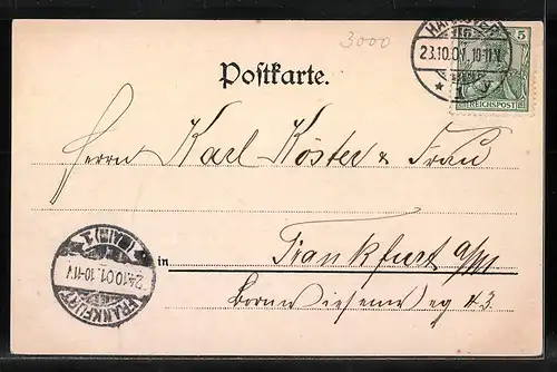 AK Hannover, Maschpark mit dem Provinzialmuseum