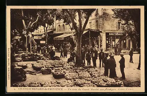 AK Chateaurenard-de-Provence, Un coin du Grand Marche aux Primeurs, Cours Carnot