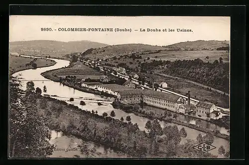 AK Colombier-Fontaine, Le Doubs et les Usines