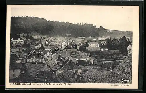 AK Maiche, Vue generale prise du Clocher