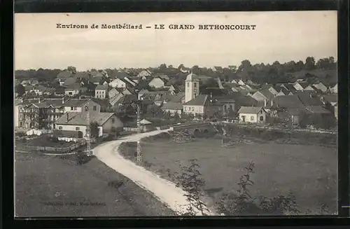 AK Grand Bethoncourt, Generalansicht mit der Kirche