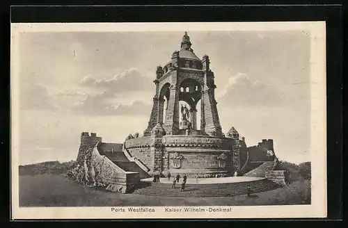 AK Porta Westfalica, Partie am Kaiser Wilhelm-Denkmal