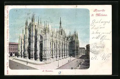 AK Milano, Blick zum Dom