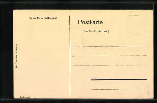 AK München, Maximilianeum mit Isarfall