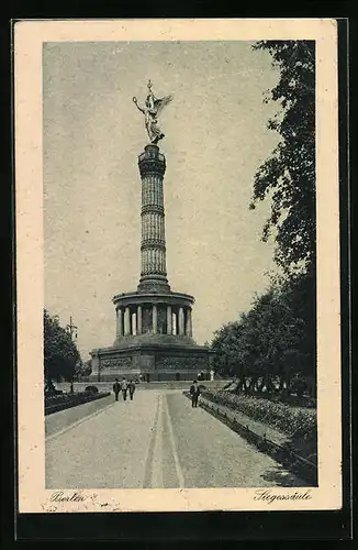 AK Berlin, Blick zur Siegessäule