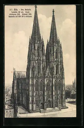 AK Köln, Dom, Westseite