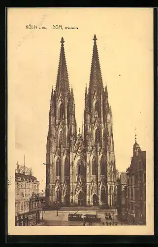 AK Köln, Blick zum Dom