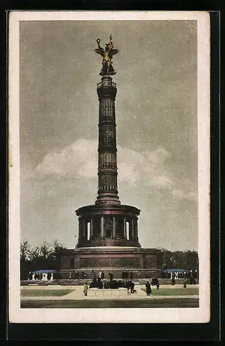 AK Berlin, Passanten vor der Siegessäule