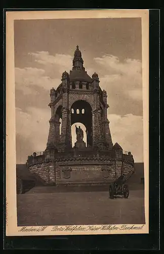 AK Minden i. W., Kaiser Wilhelm-Denkmal