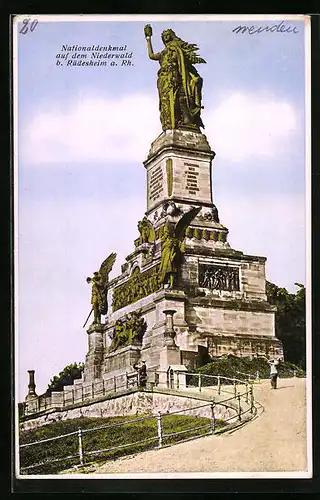 AK Rüdesheim a. Rh., Nationaldenkmal auf dem Niederwald