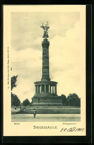 AK Berlin, Blick zur Siegessäule