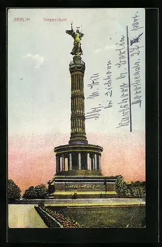 AK Berlin, Parkpartie mit Siegessäule