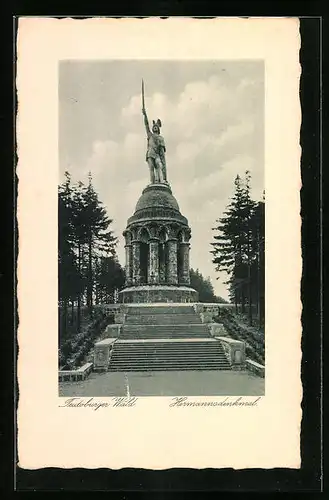 AK Hermannsdenkmal, Vorderansicht