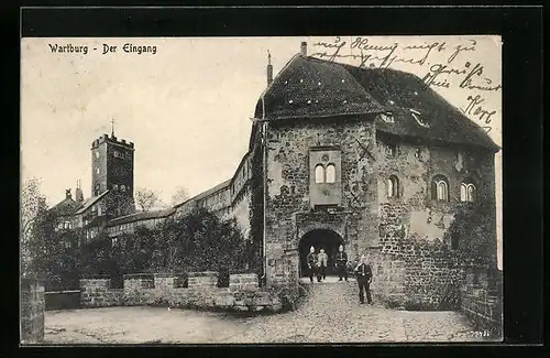 AK Wartburg, am Eingang
