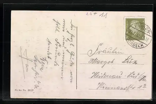 AK Essen, Blick zum Burgplatz