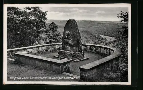 AK Solingen, Lönsdenkmal im Solinger Stadtwald