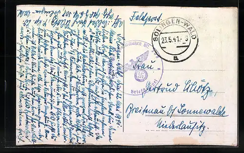 AK Solingen, Lönsdenkmal im Solinger Stadtwald