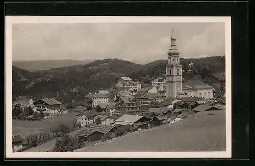 AK Castelrotto, Panorama mit Kirche, Dolomiten