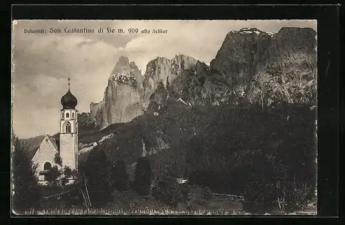 AK San Costantino di Fie, Panorama allo Sciliar