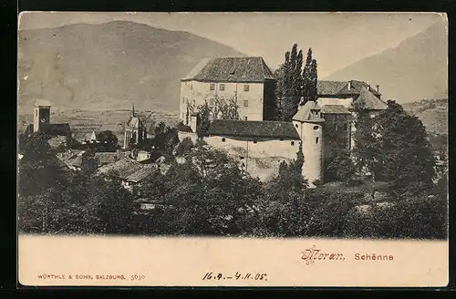 AK Schönna, Teilansicht mit Schloss