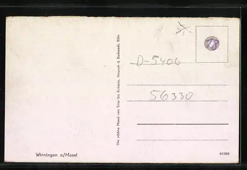 AK Winningen / Mosel, Gesamtansicht