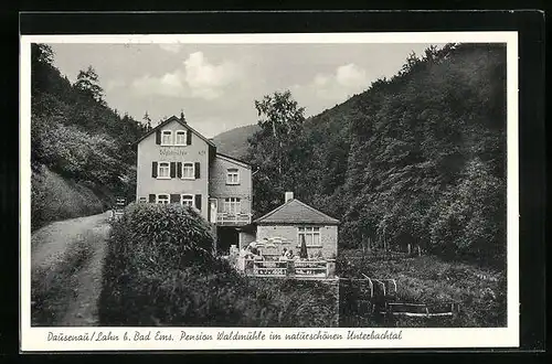 AK Dausenau / Lahn, Pension Waldmühle im Unterbachtal