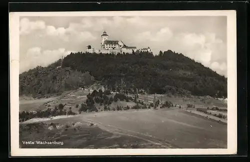 AK Wachsenburg / Thür., Landschaftsbild mit Veste