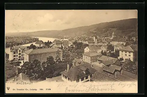 AK Waldshut, Totale aus der Vogelschau