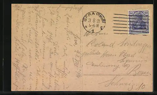 AK Zwickau i. S., Partie am Hauptmarkt