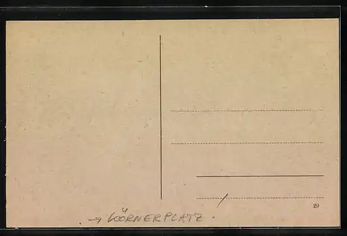 AK Dresden-Loschwitz, Schwebebahn am Körnerplatz