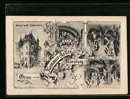 AK Nürnberg, Gasthaus Nassauer-Keller
