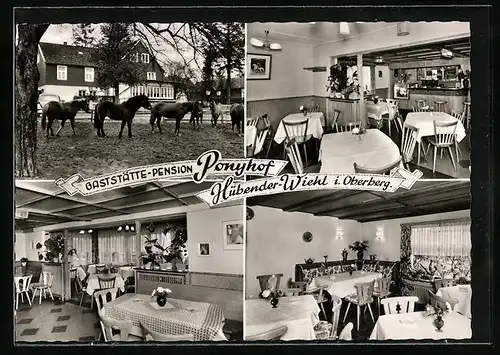 AK Hübender-Wiehl i. Oberberg, Gaststätte-Pension Ponyhof
