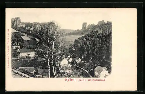 AK Rathen, Blick in den Amselgrund