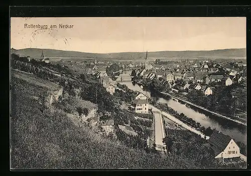 AK Rottenburg am Neckar, Panorama