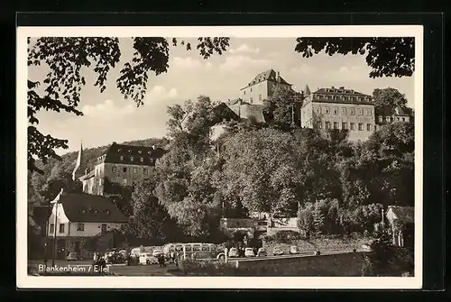 AK Blankenheim / Eifel, Teilansicht mit Burg