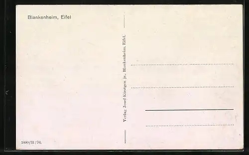 AK Blankenheim / Eifel, Teilansicht